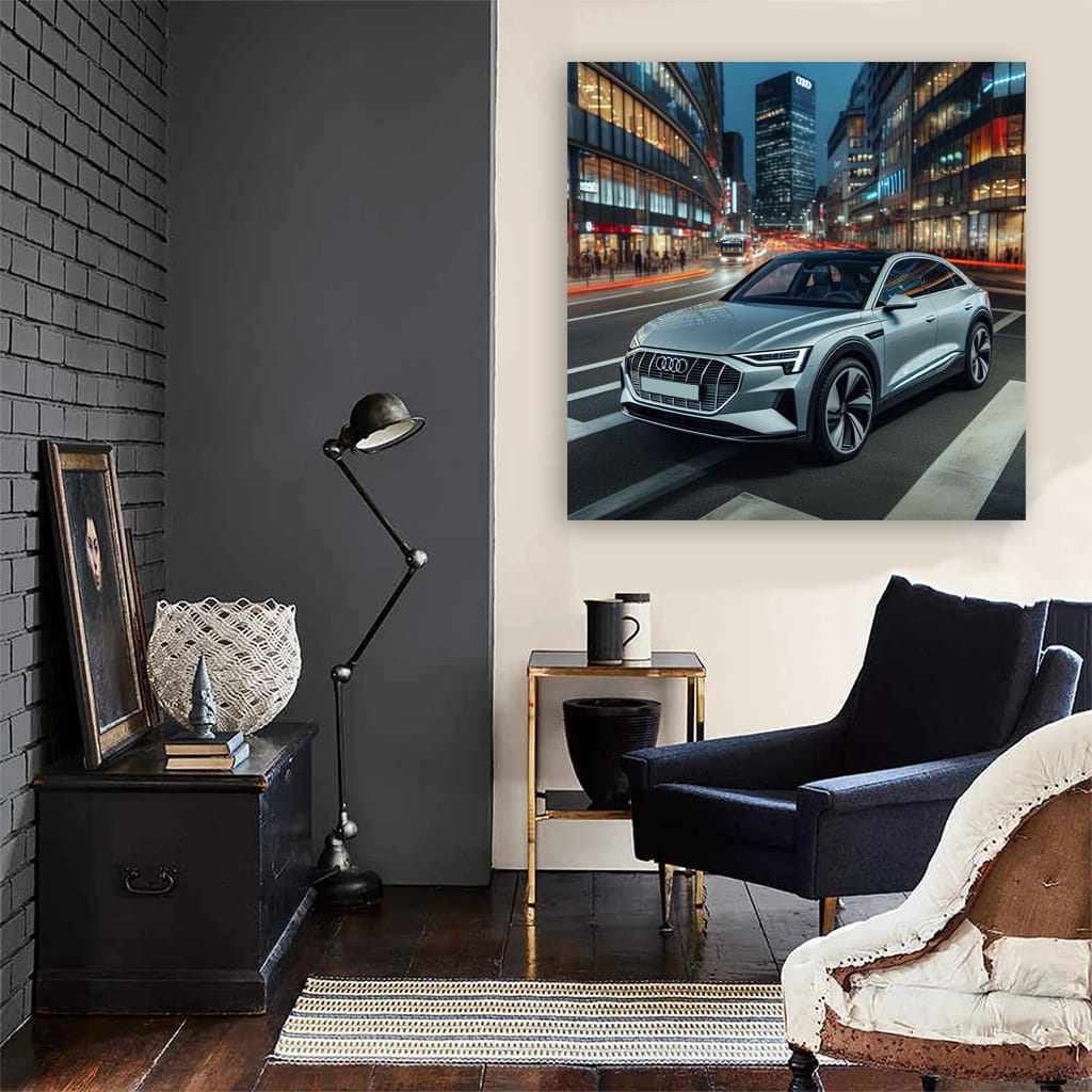 Audi e-Tron Parked - Innovative and Eco-Friendly Design