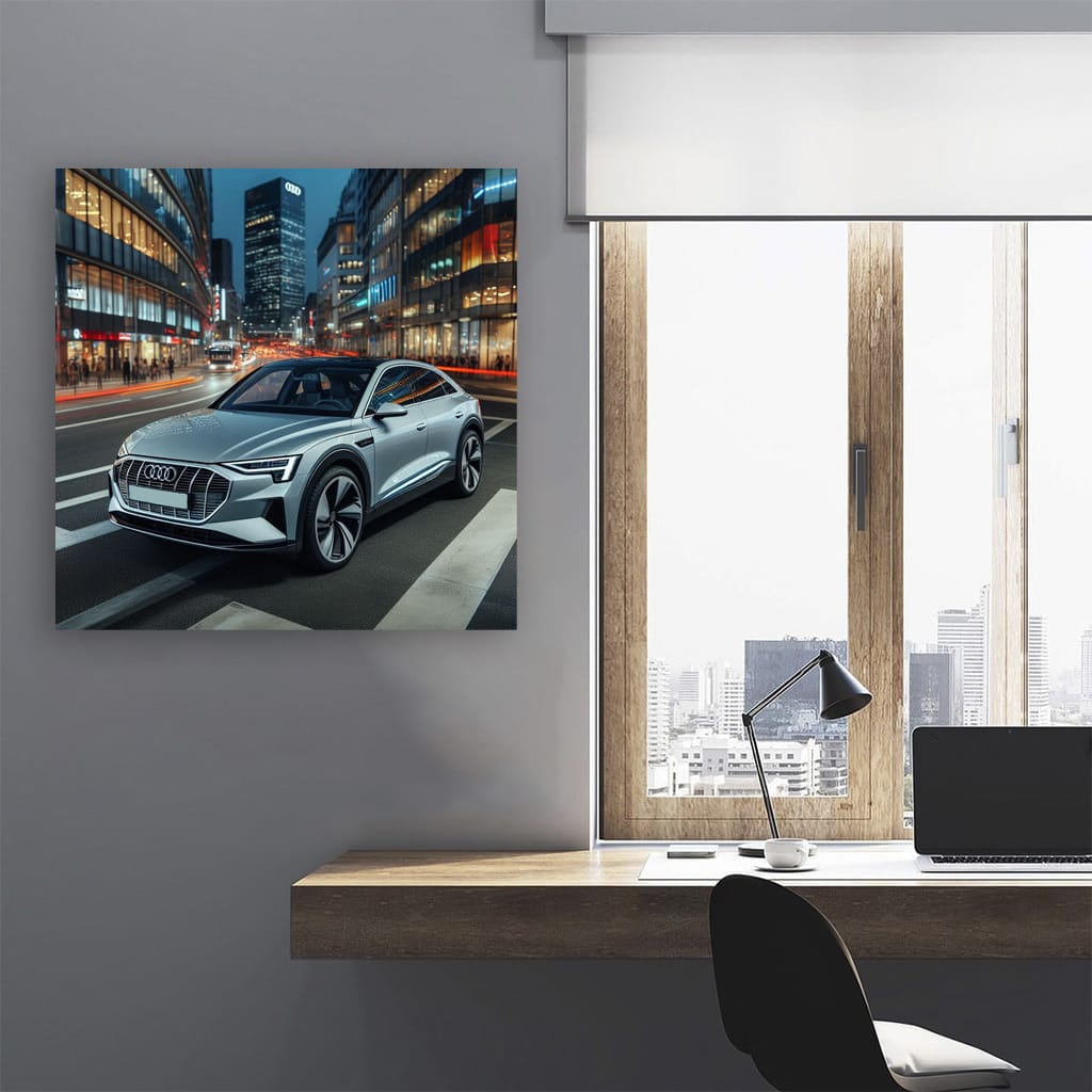 Audi e-Tron Parked - Innovative and Eco-Friendly Design
