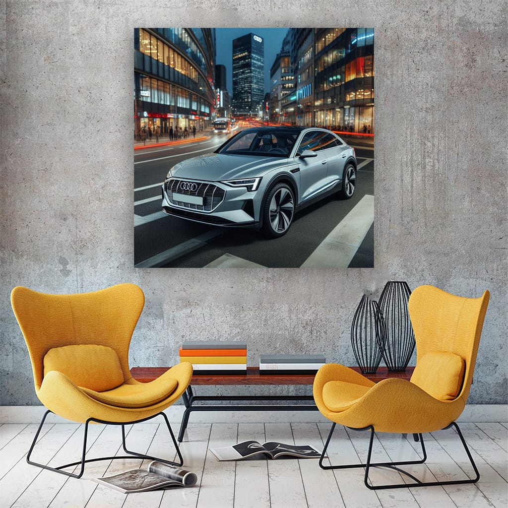 Audi e-Tron Parked - Innovative and Eco-Friendly Design