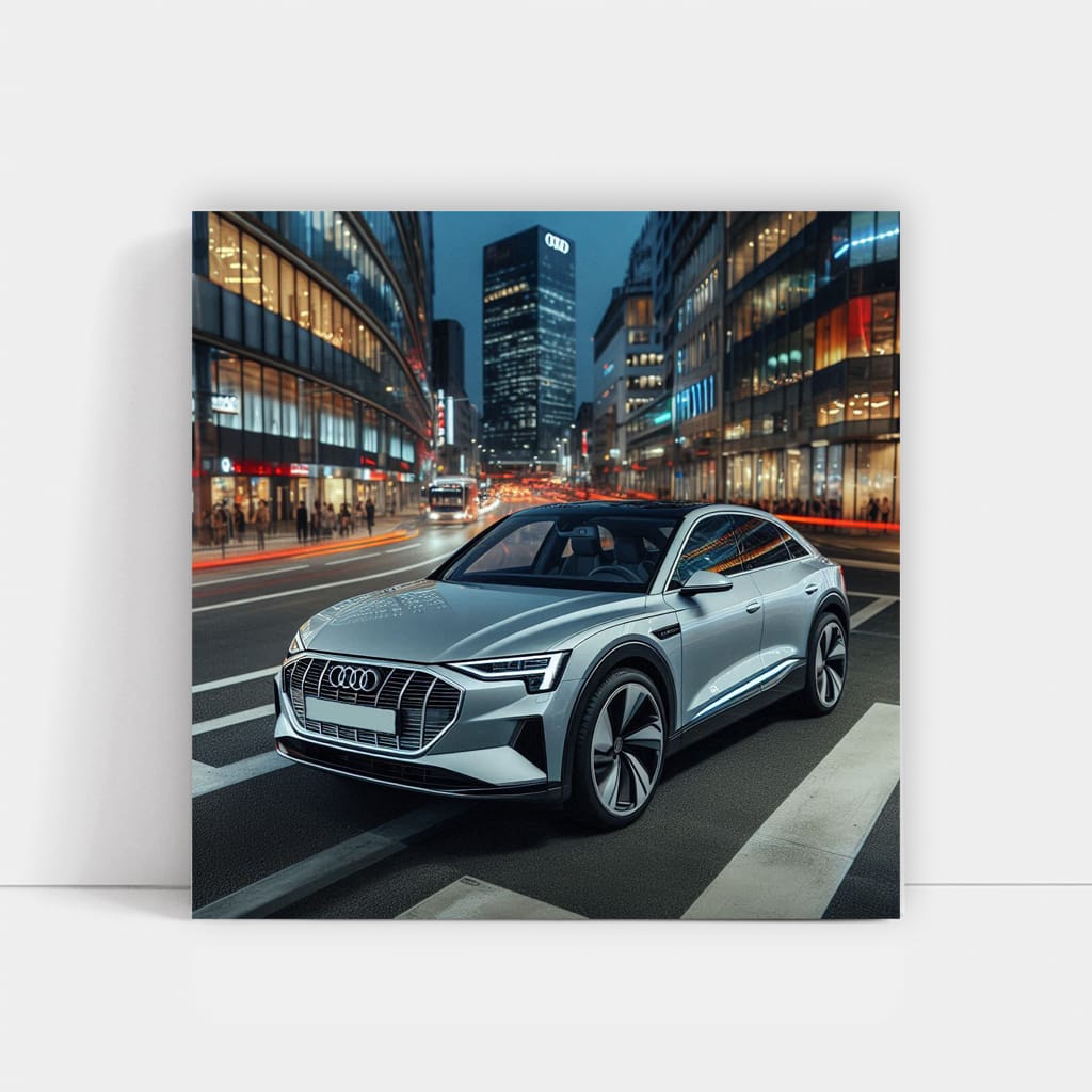 Audi e-Tron Parked - Innovative and Eco-Friendly Design