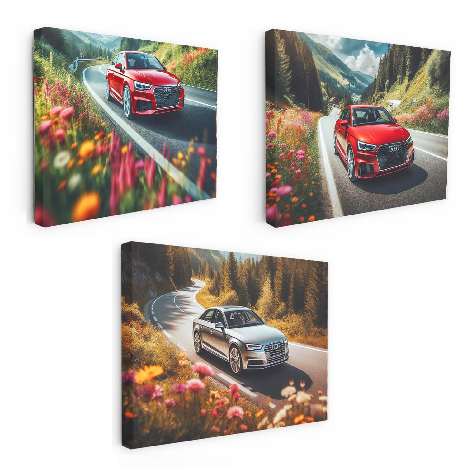 Audi Flowers Set of 3