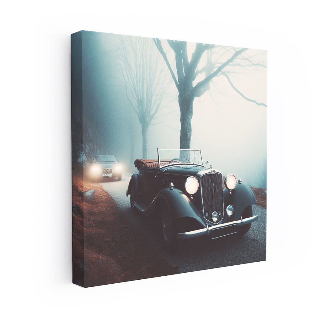 Audi Old Retro Fog Wall Art