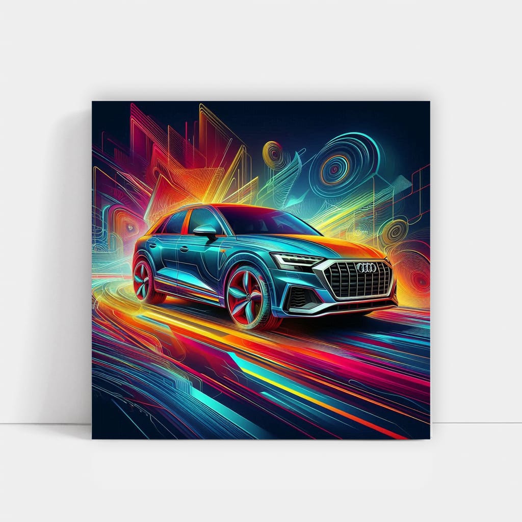 Audi Q2 Absctract Wall Art