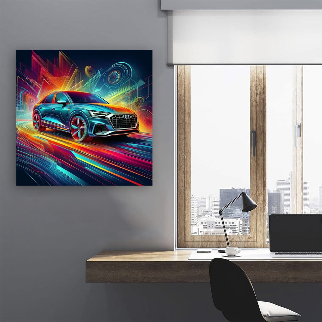 Audi Q2 Absctract Wall Art