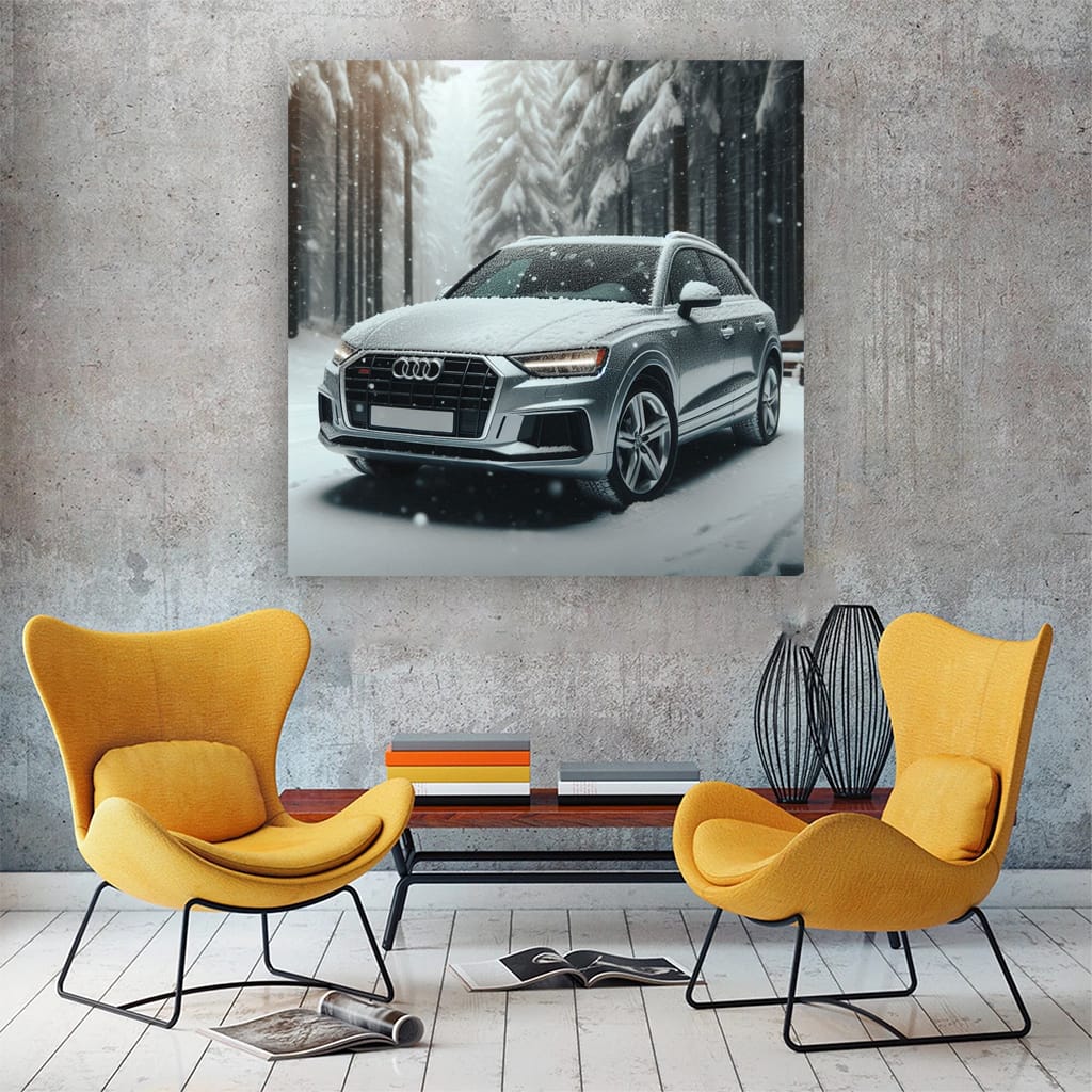 Audi Q3 Snowfall Wall Art