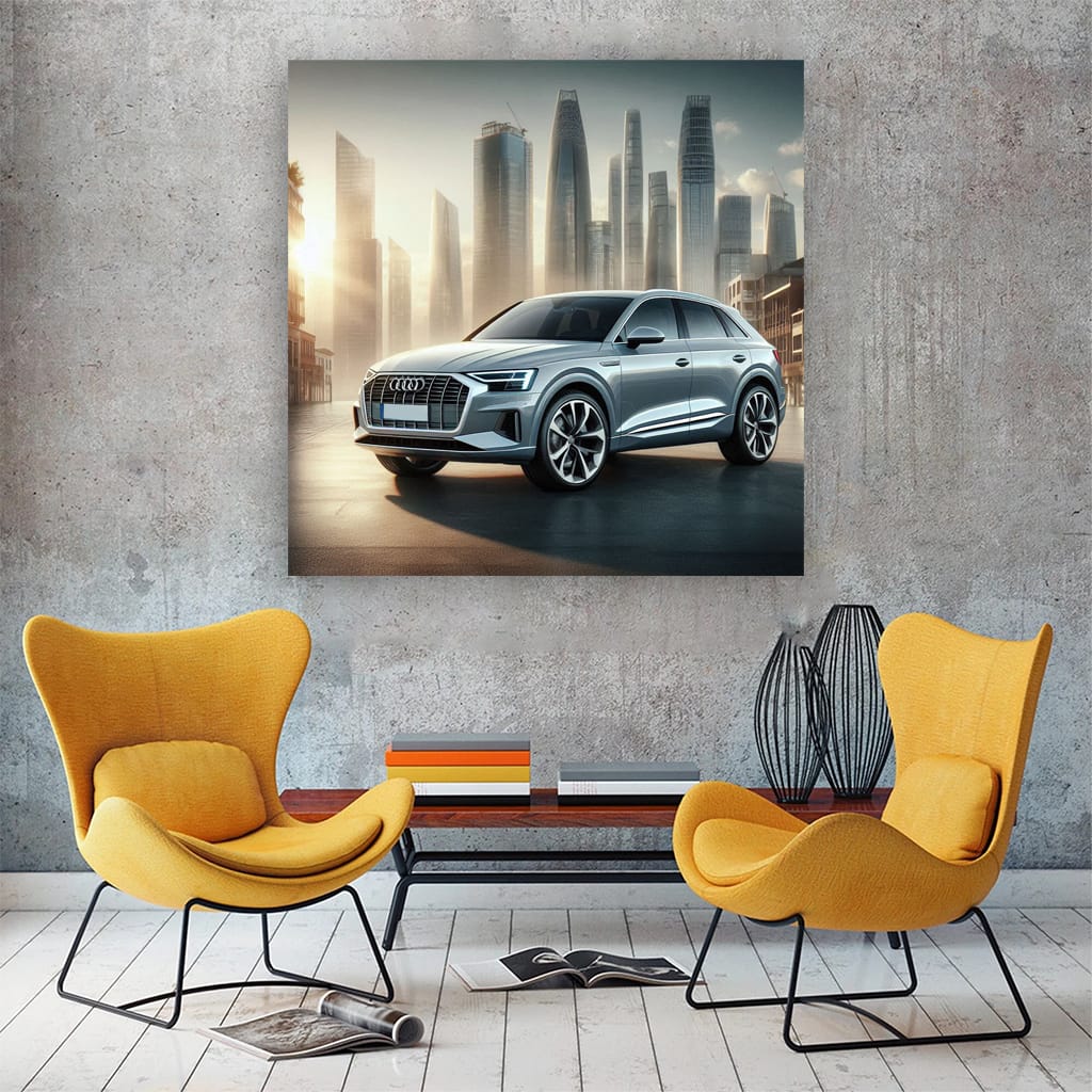 Audi Q4 Etron Buildi Wall Art