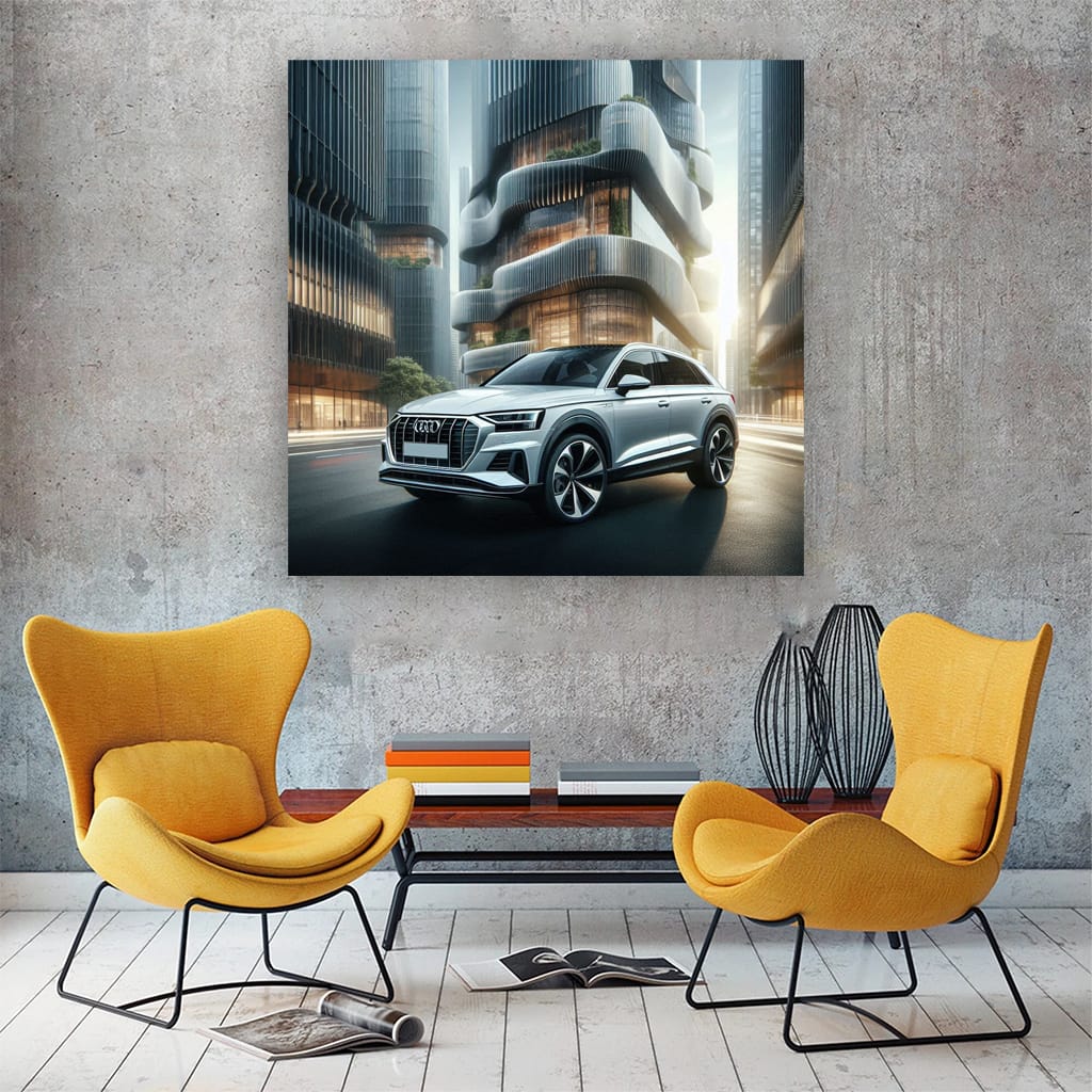 Audi Q4 Etron Building Wall Art