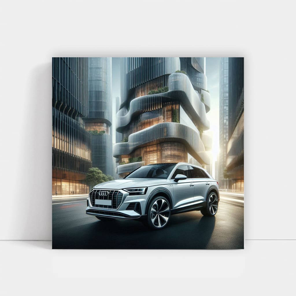 Audi Q4 Etron Building Wall Art