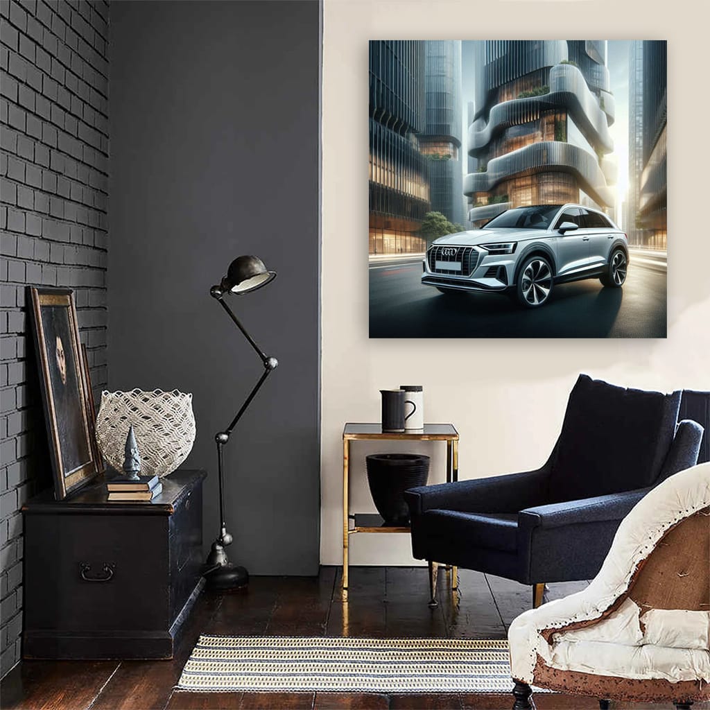 Audi Q4 Etron Building Wall Art