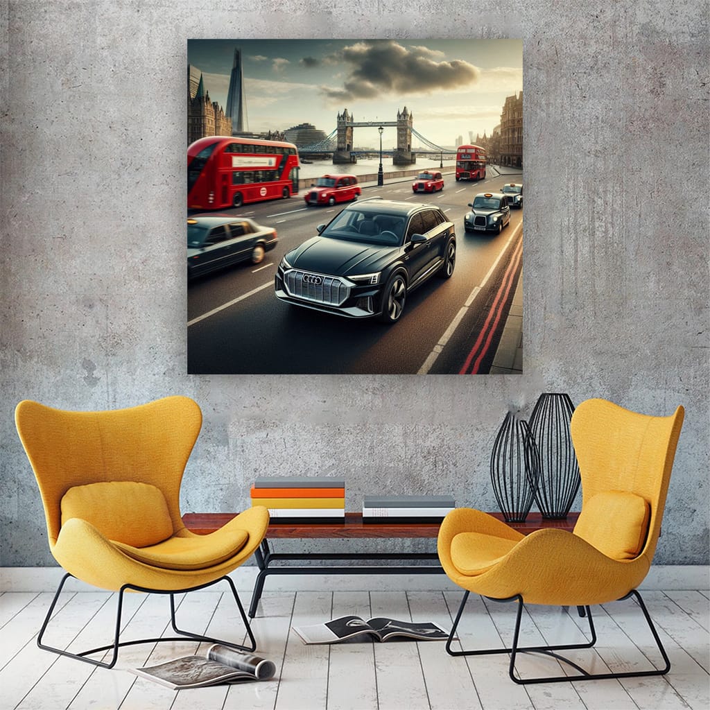 Audi Q4 Etron London Wall Art