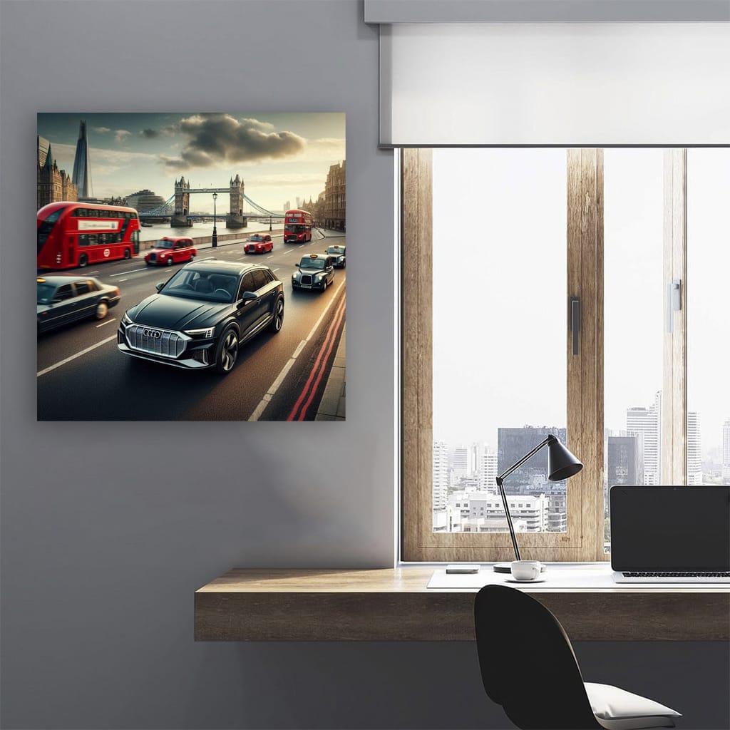 Audi Q4 Etron London Wall Art