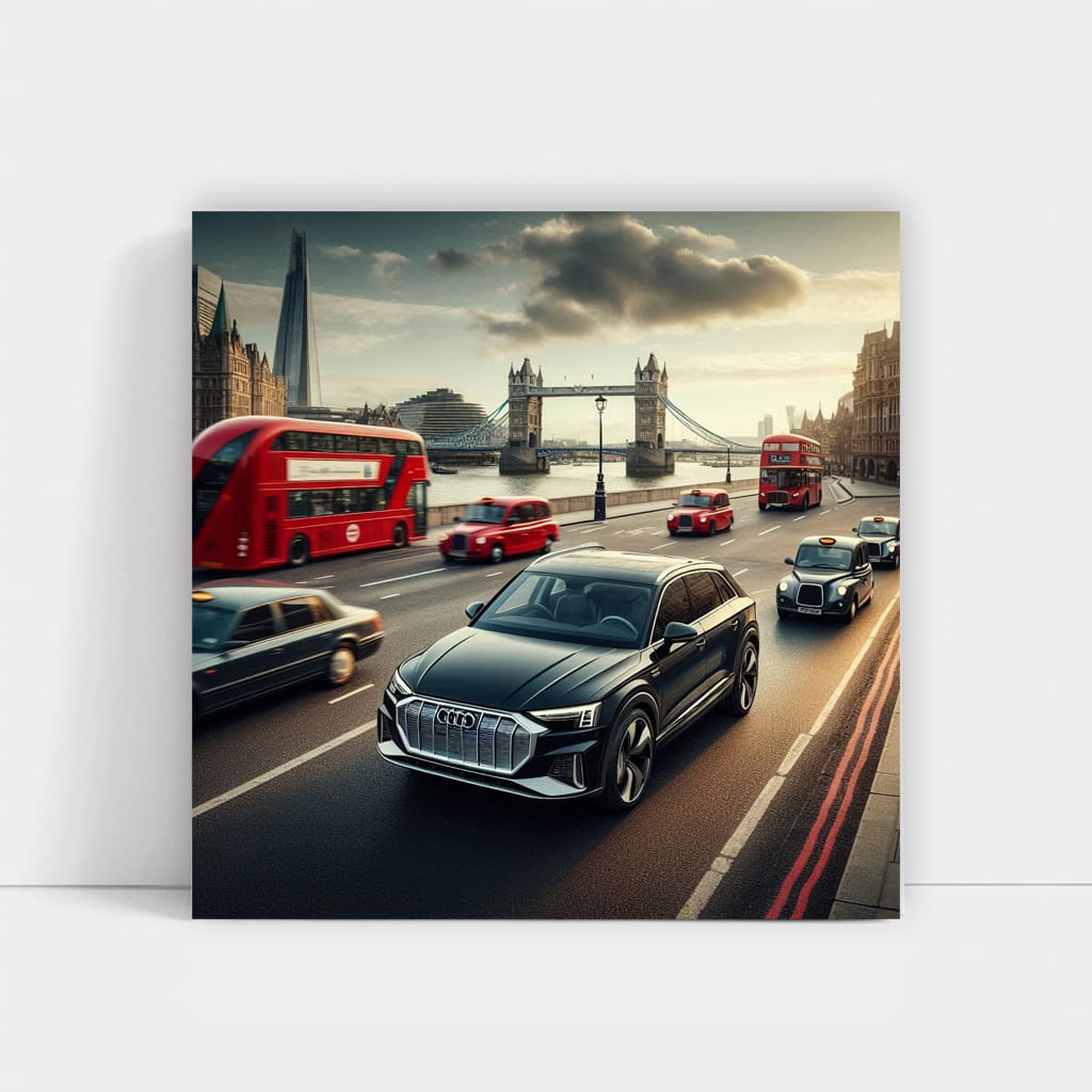 Audi Q4 e-tron in London - Futuristic Elegance in Motion