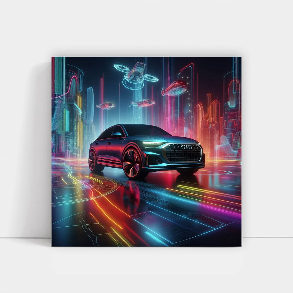 Audi Q8 Absctract Wall Art