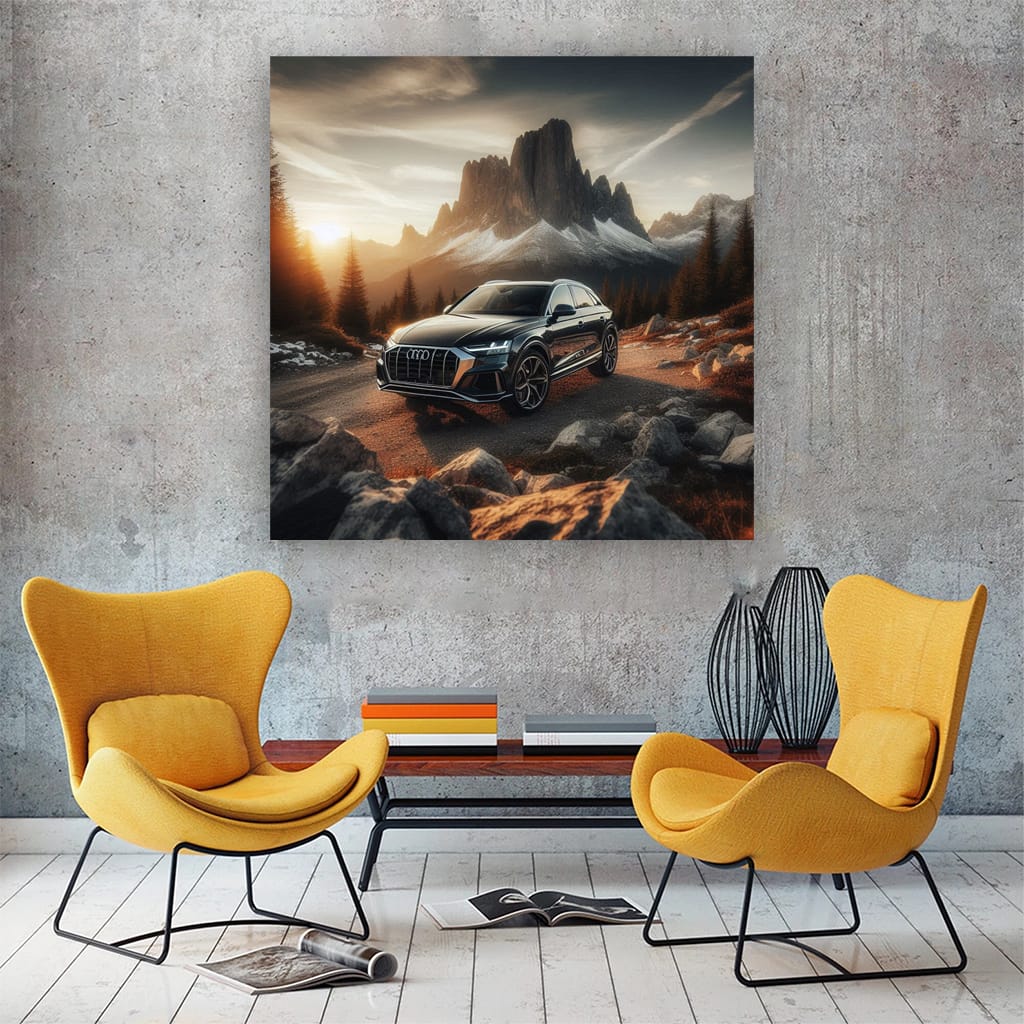 Audi Q8 Mounta Wall Art