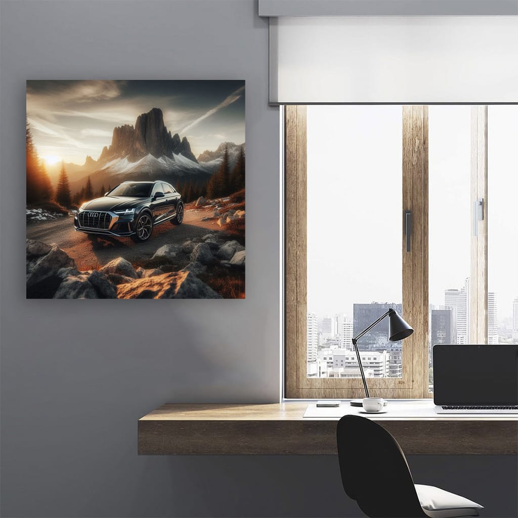 Audi Q8 Mounta Wall Art