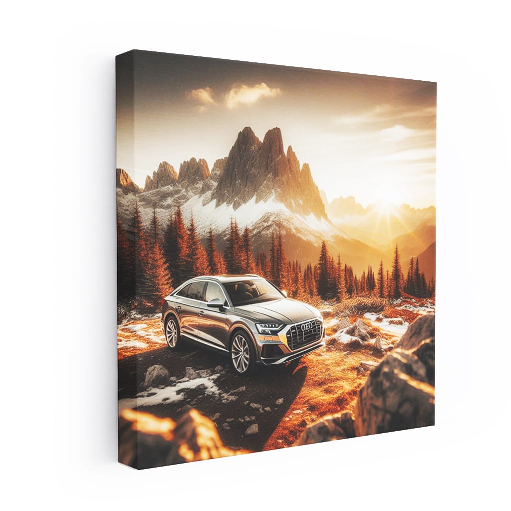 Audi Q8 Mountain Wall Art