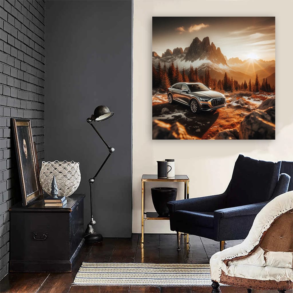 Audi Q8 Mountain Wall Art