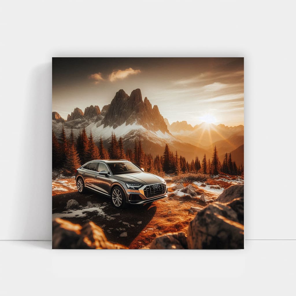 Audi Q8 Mountain Wall Art