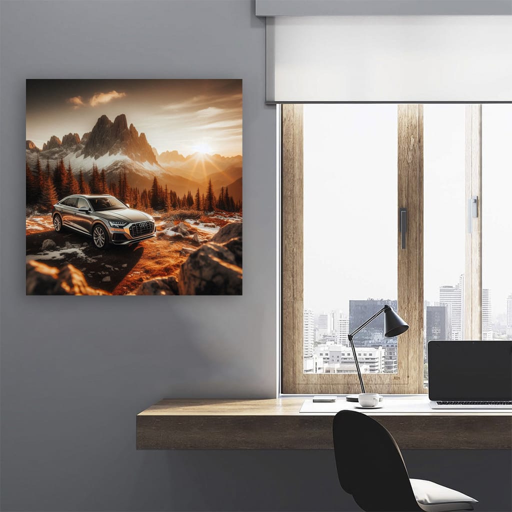 Audi Q8 Mountain Wall Art