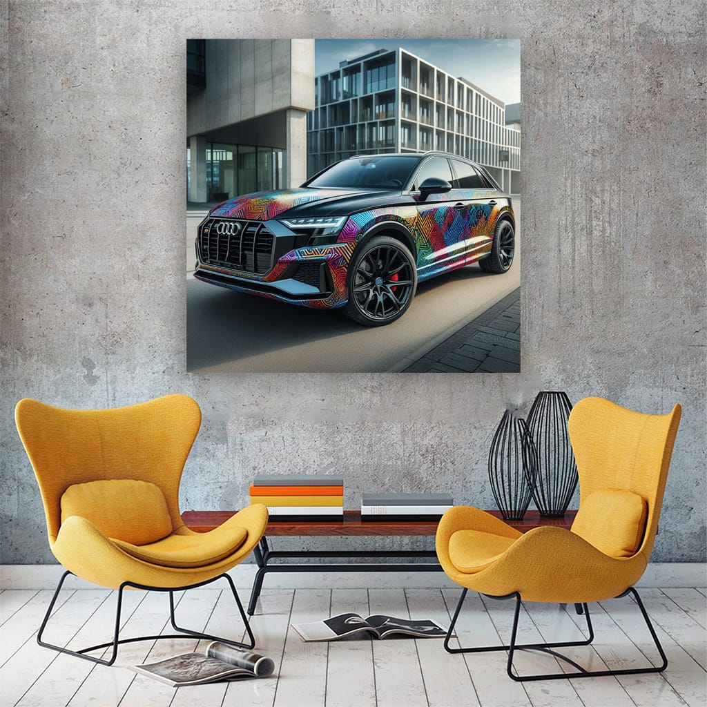 Audi Q8 Paint Wall Art