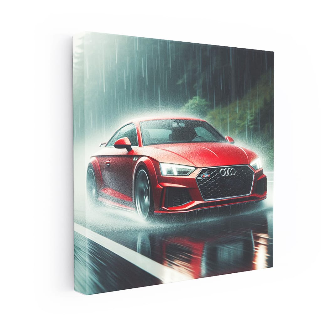 Audi Quattro Rainy Weath Wall Art