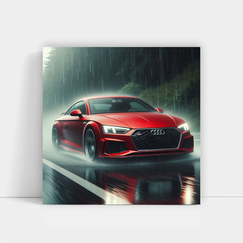 Audi Quattro Rainy Weath Wall Art