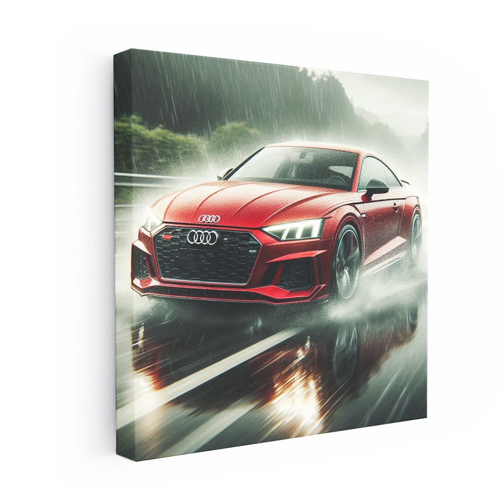 Audi Quattro Rainy Weather Wall Art