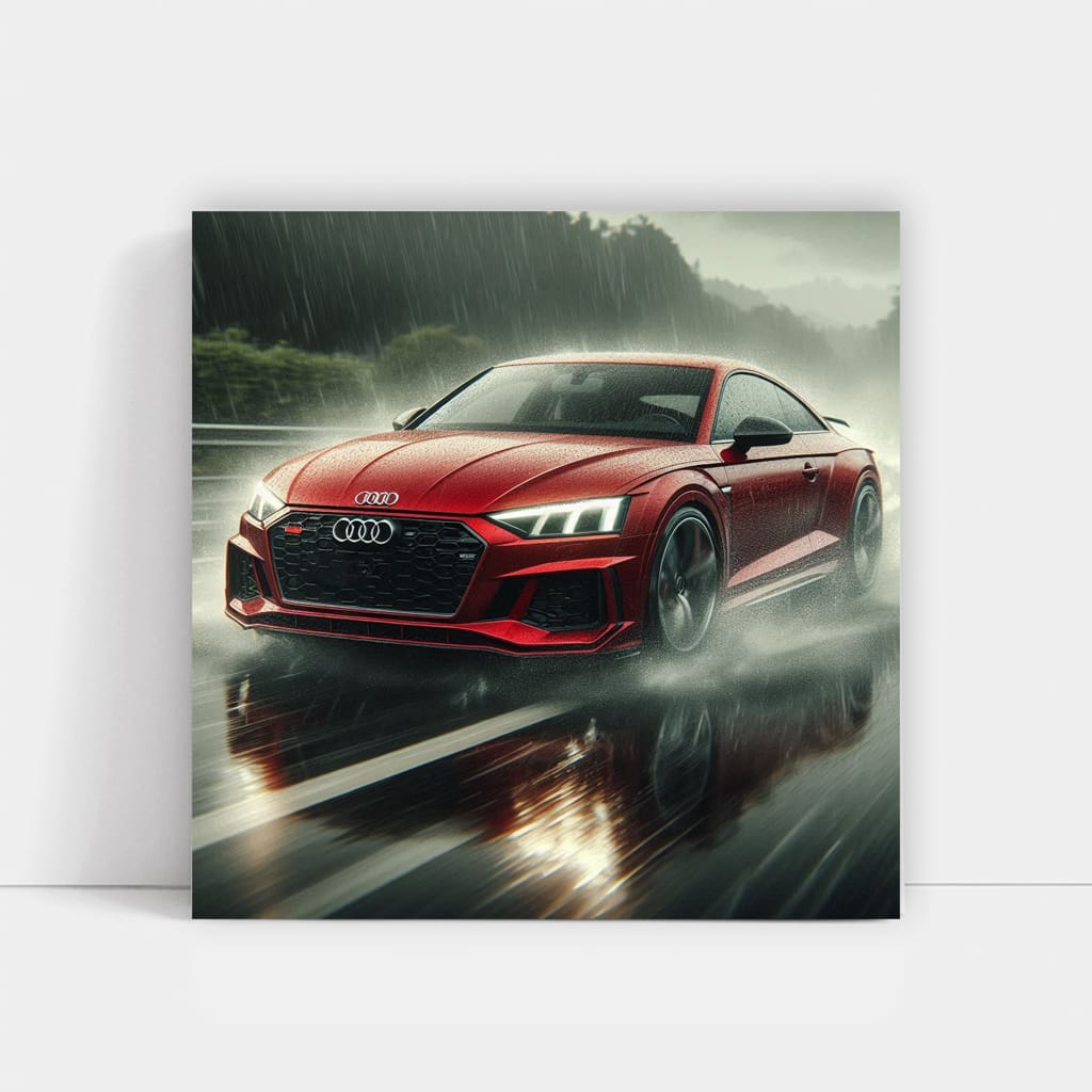 Audi Quattro Braving Rain - Power and Precision