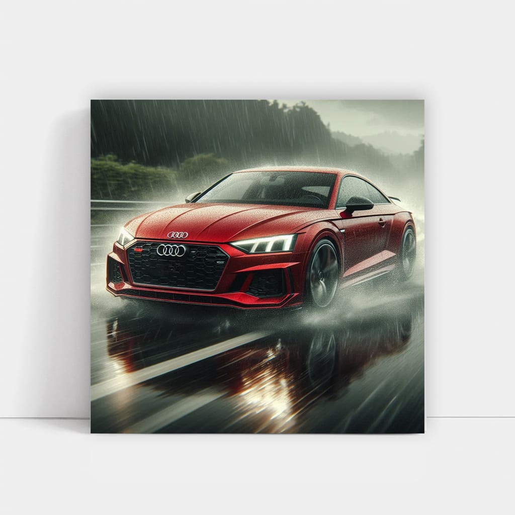 Audi Quattro Rainy Weather Wall Art