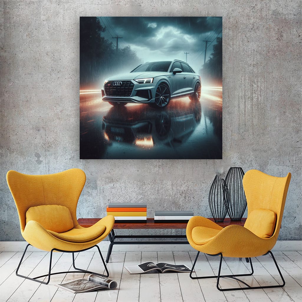 Audi Quattro Rainy Weathe Wall Art