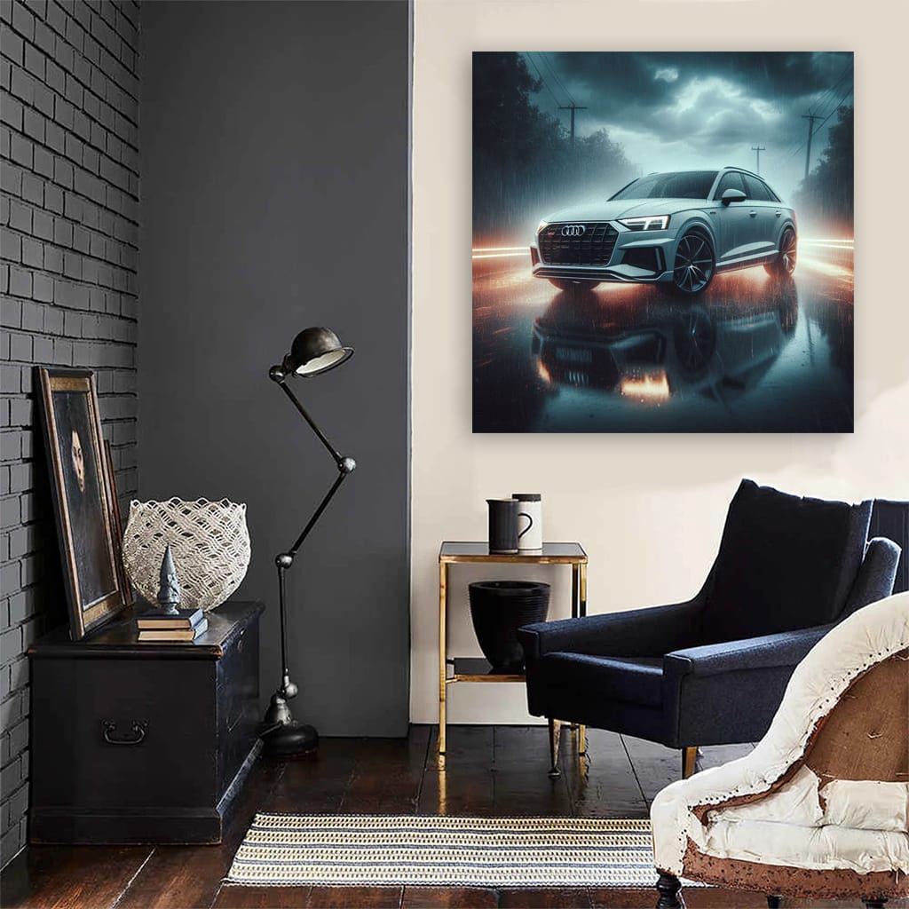 Audi Quattro Rainy Weathe Wall Art