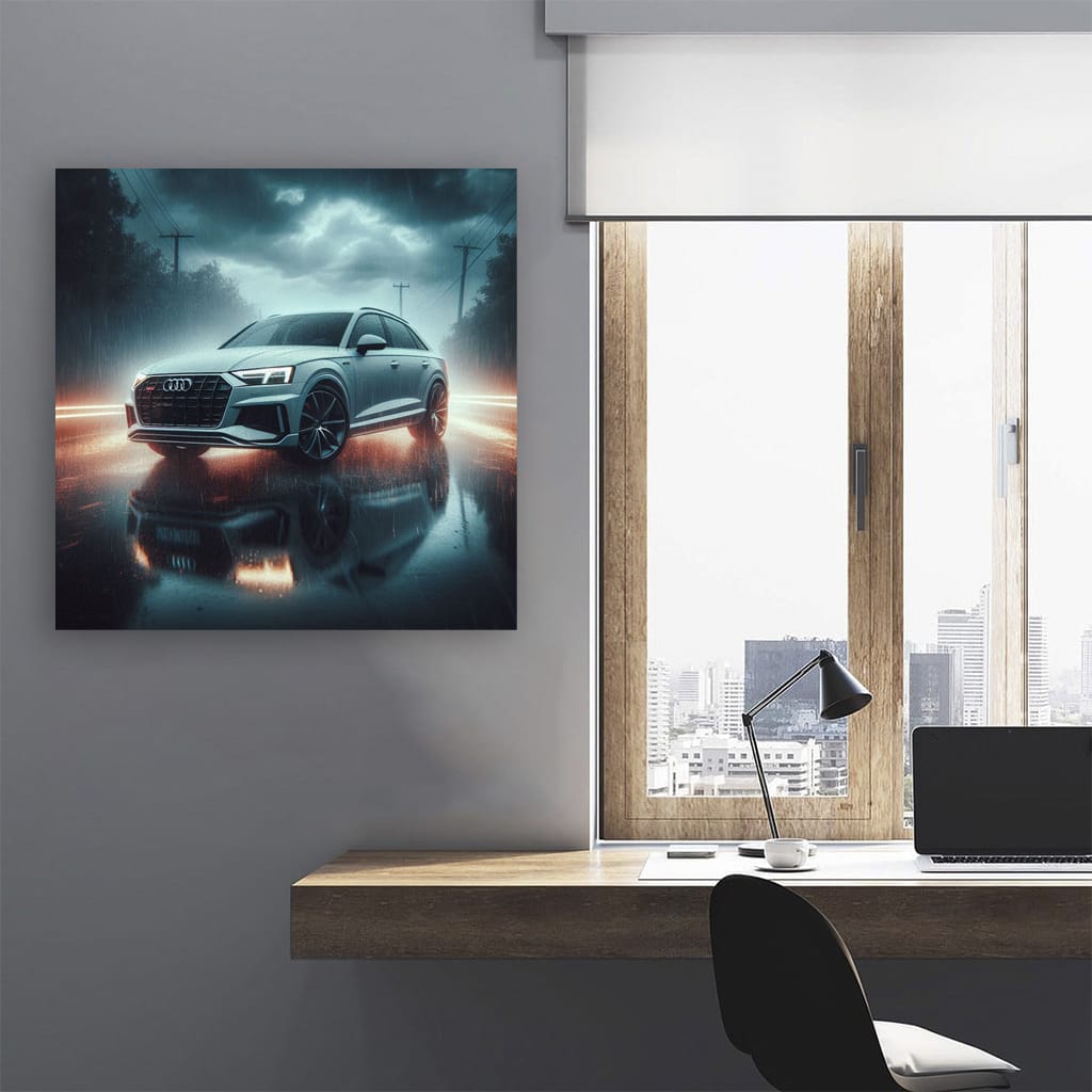 Audi Quattro Rainy Weathe Wall Art