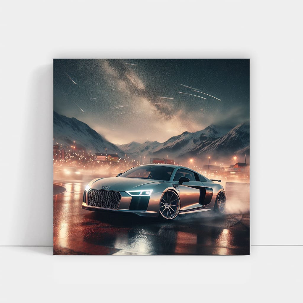 Audi R8 Drift Wall Art