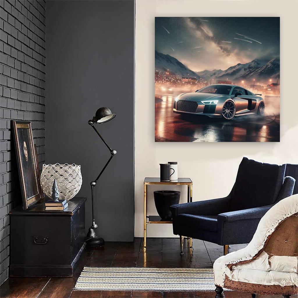 Audi R8 Drift Wall Art