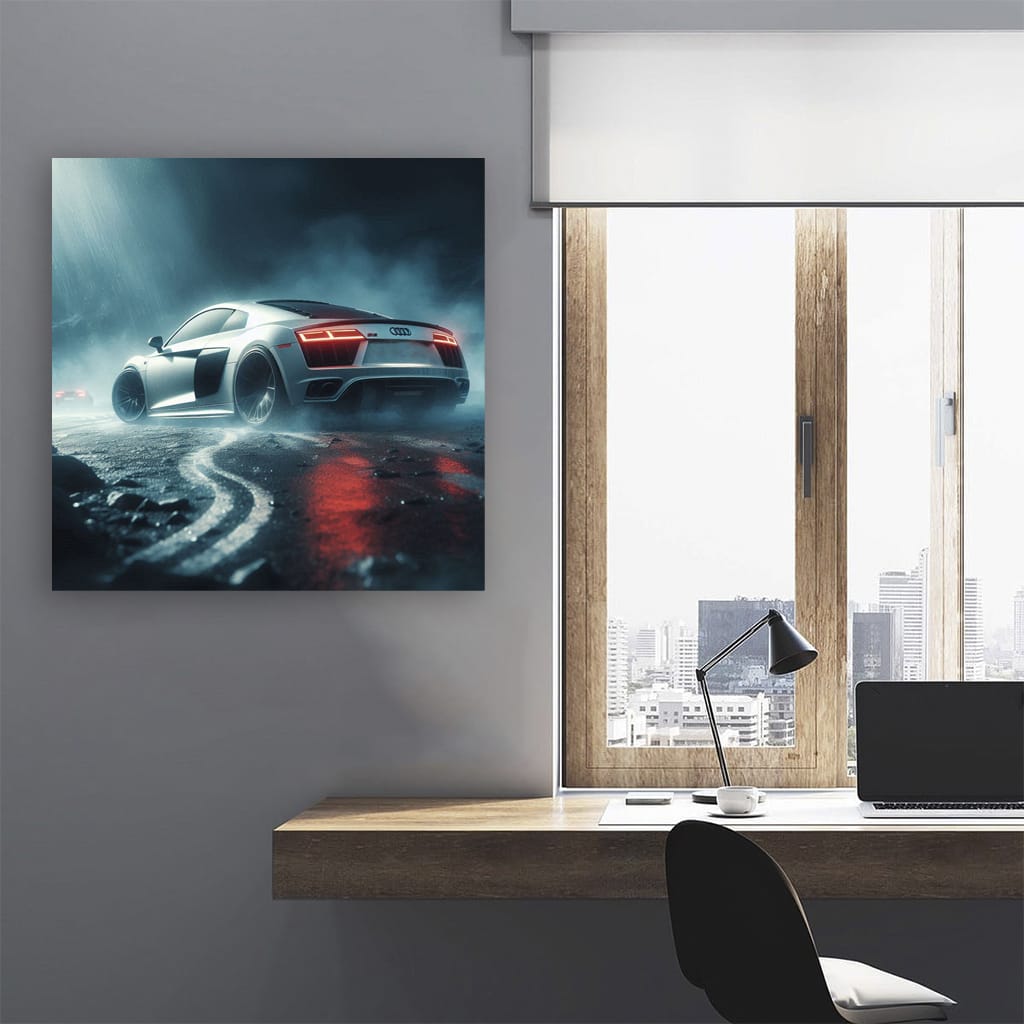 Audi R8 Skid - Precision and Power in Motion