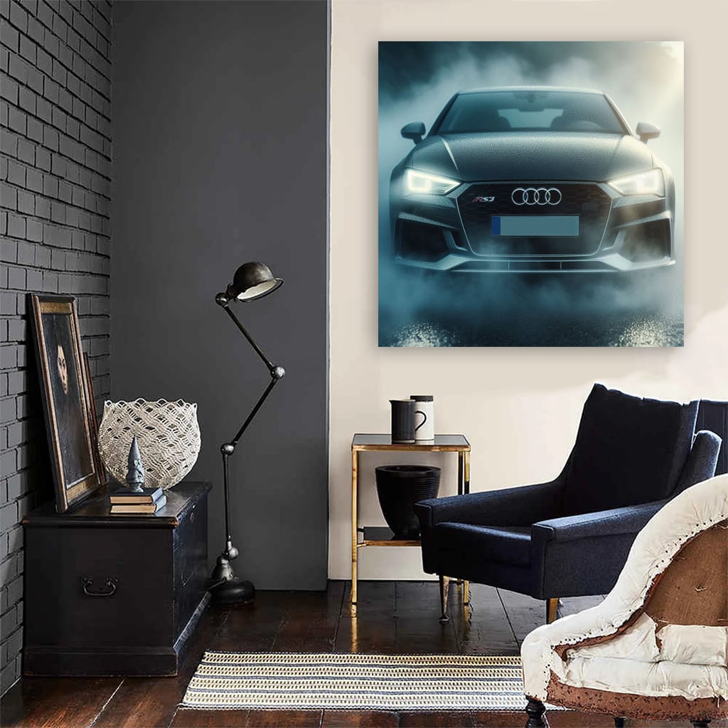 Audi RS3 in Fog - Power Meets Elegance in Motion