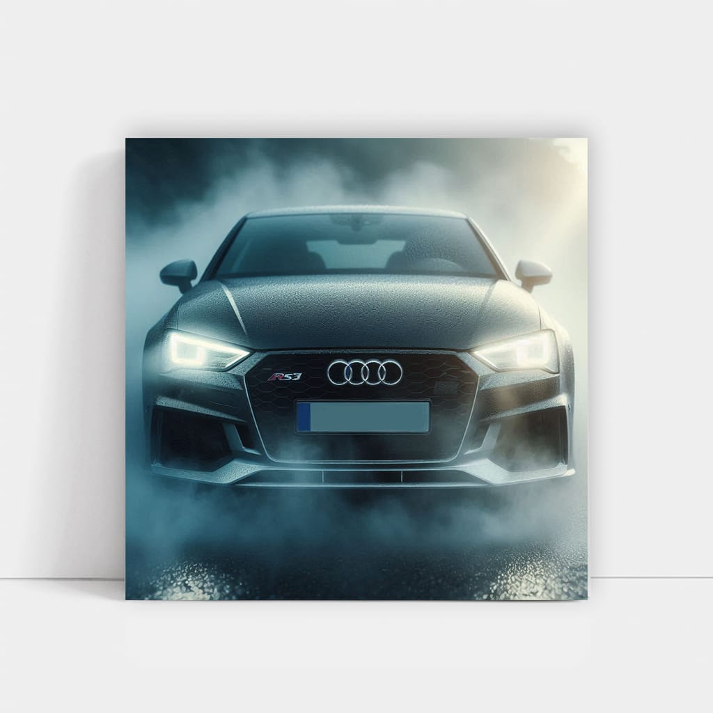 Audi RS3 in Fog - Power Meets Elegance in Motion