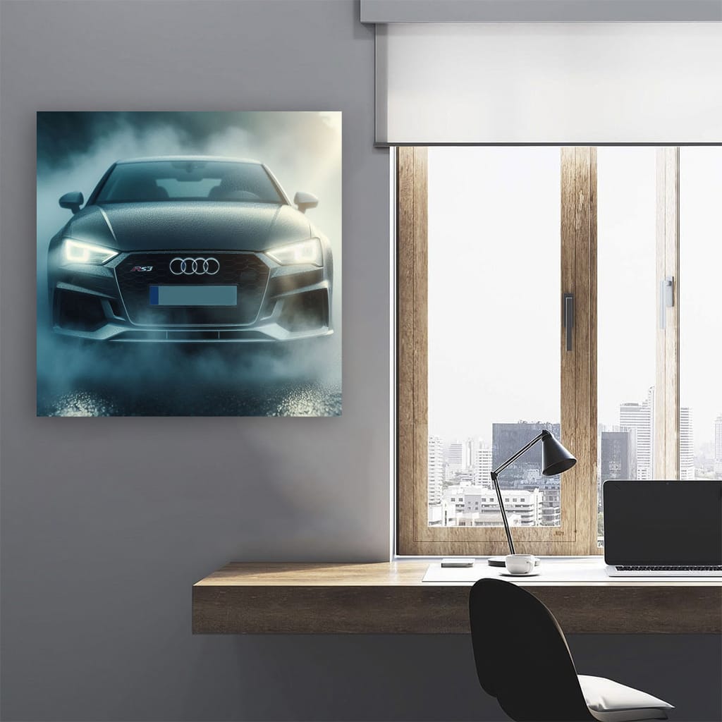 Audi RS3 in Fog - Power Meets Elegance in Motion