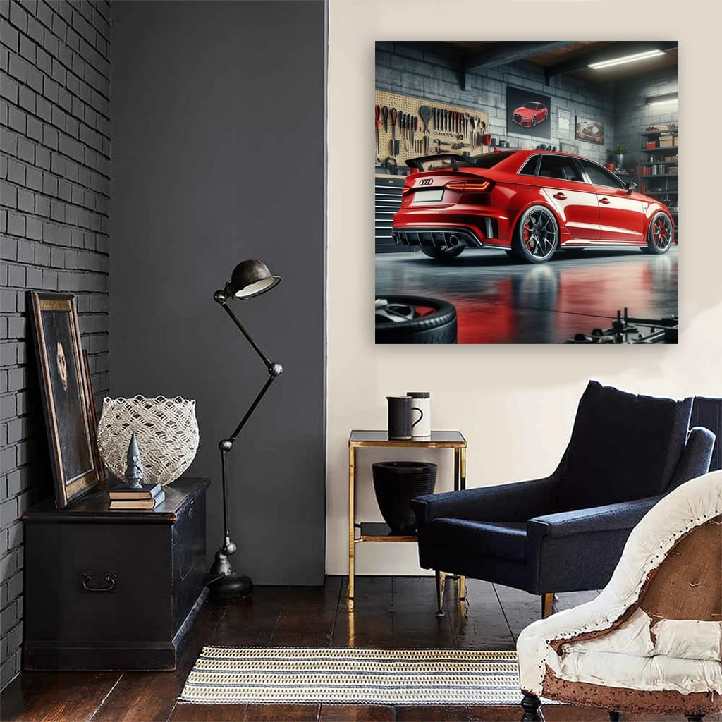 Audi RS3 in Garage: Unleash Power Within