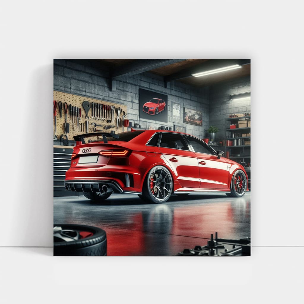 Audi Rs3 Garage Wall Art