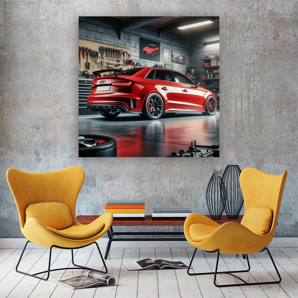 Audi RS3 in Garage: Unleash Power Within