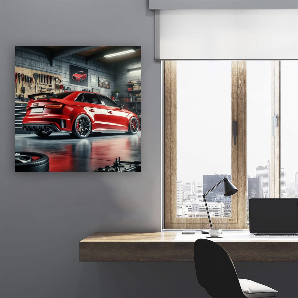 Audi Rs3 Garage Wall Art