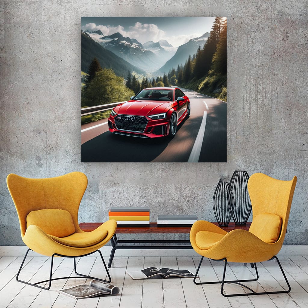 Audi Rs4 Mounta Wall Art