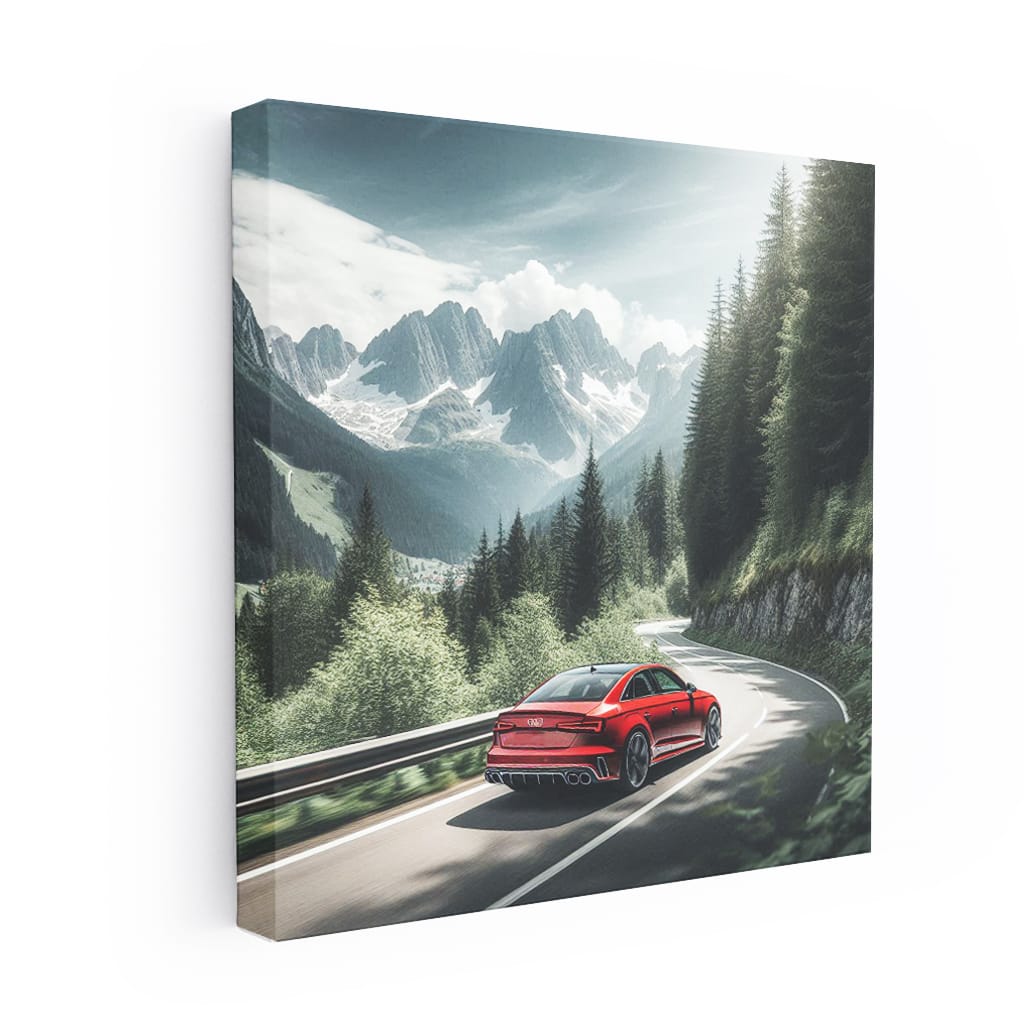 Audi Rs4 Mountain Wall Art