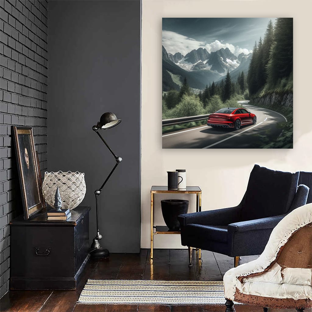 Audi Rs4 Mountain Wall Art