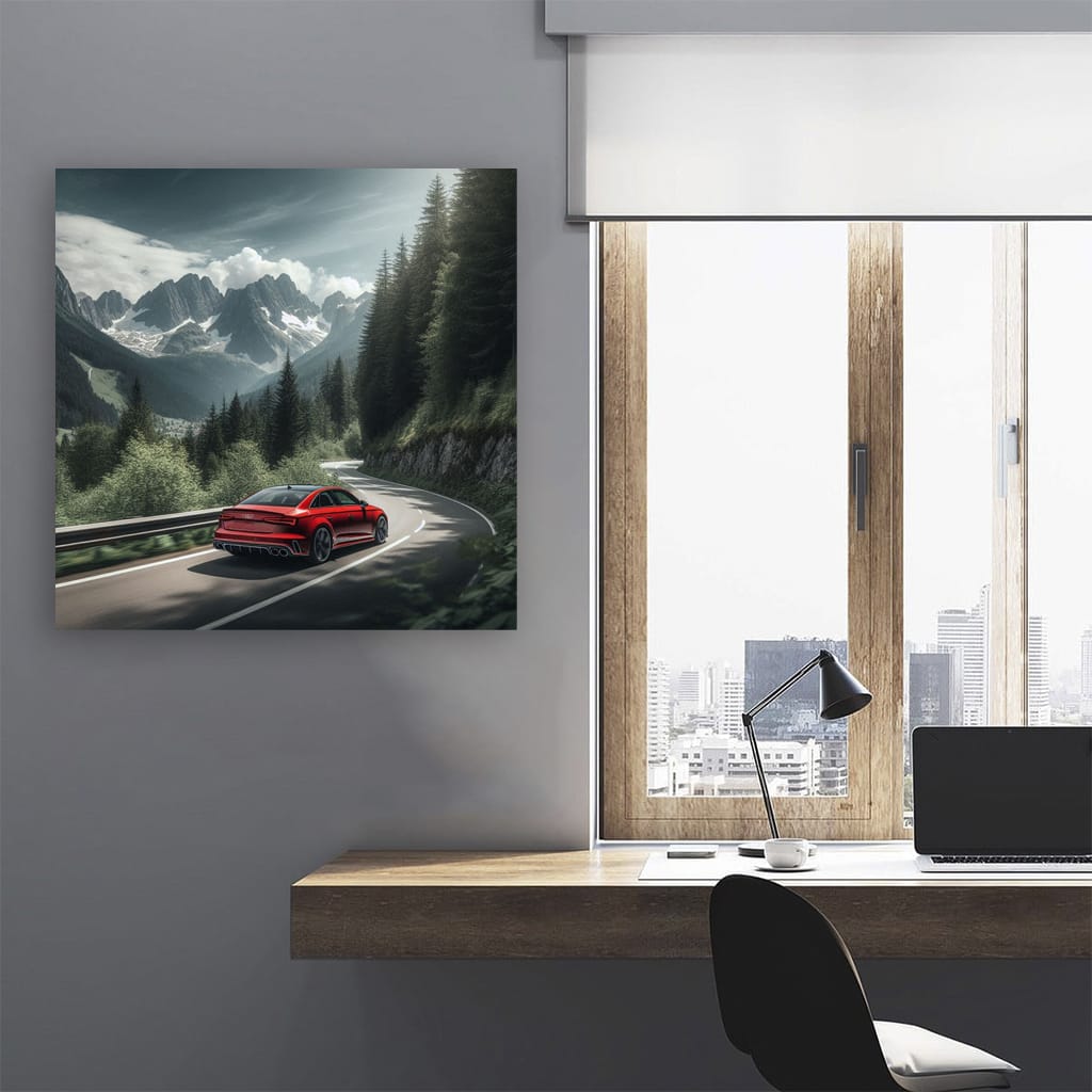 Audi Rs4 Mountain Wall Art