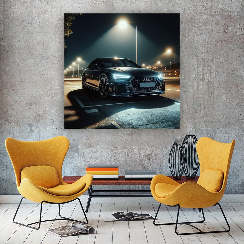 Audi Rs4 Night Wall Art