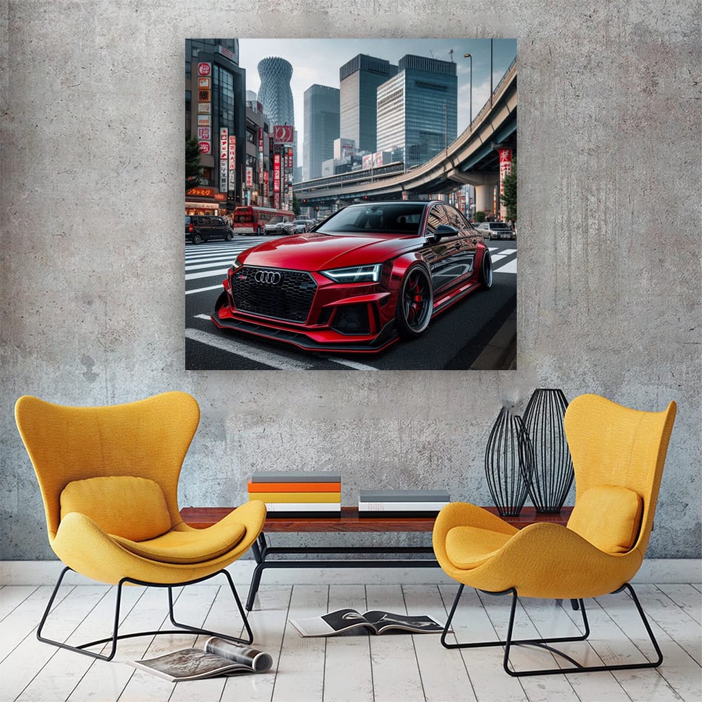 Audi Rs4 Tokyo Jap Wall Art