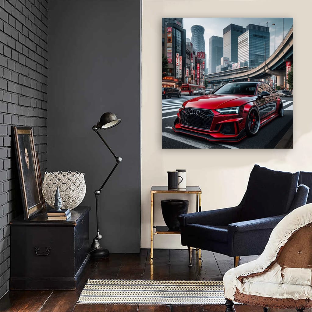 Audi Rs4 Tokyo Jap Wall Art