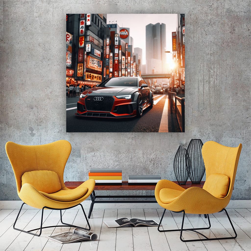 Audi Rs4 Tokyo Japan Wall Art